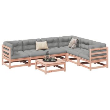 Vidaxl 7 Piece Garden Sofa Set Solid Wood Douglas Fir