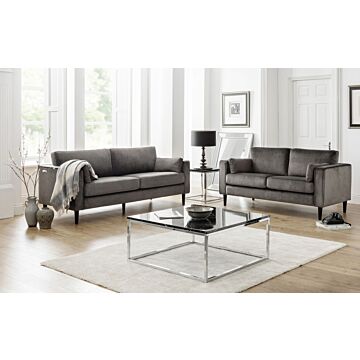 Hayward Velvet Medium 2 Seater Sofa - Grey