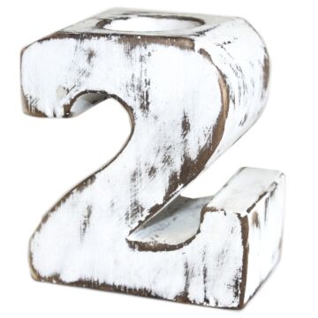Wooden Birthday Numbers - No. 2