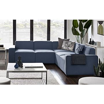 Lago Combination Sofa Single Seat Section - Blue