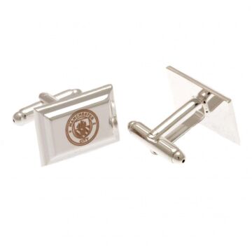 Manchester City Fc Silver Plated Cufflinks