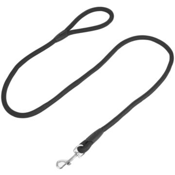 Dog Rope Lead With Collar Hook - 1.5m Black
