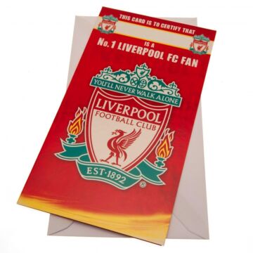 Liverpool Fc No. 1 Fan Birthday Card