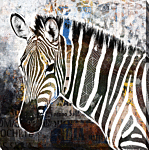 Pop Art Wildlife Canvas [zebra] - Wrapped Canvas