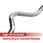 Body Revolution Ez 1" Super Curl Barbell Bar - 1.2m