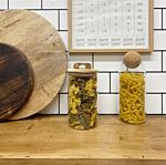 Glass Storage Jar With Acacia Lid 1.2l