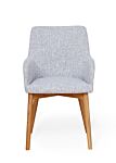 Oak Light Grey Chair (pack Of Two)