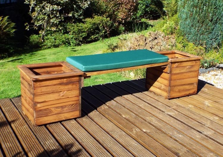 Deluxe Planter Bench - Green