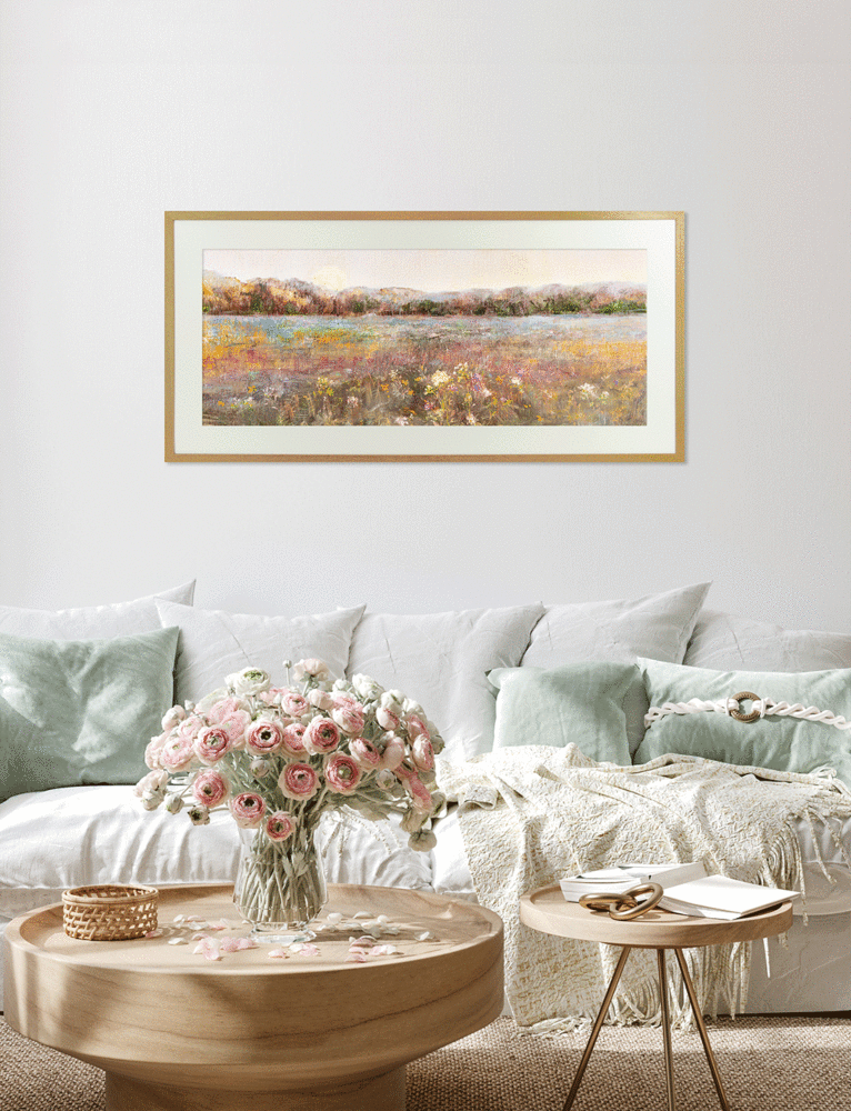 Meadow Moonrise By Katie Swatland - Framed Art