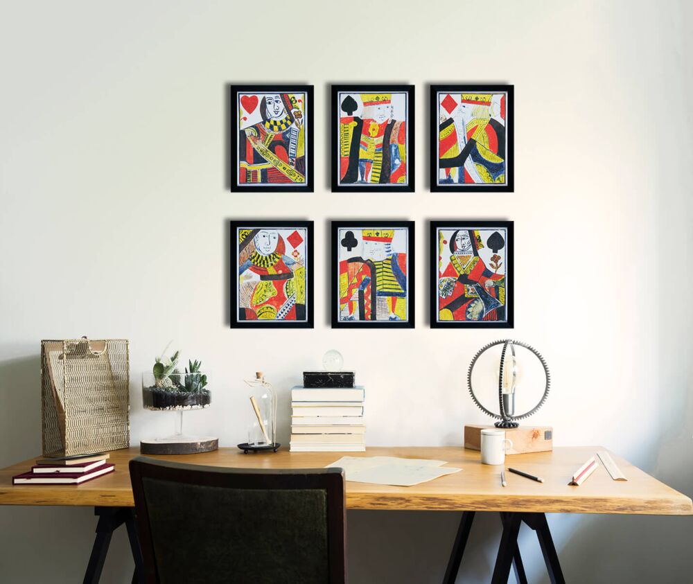 Quirky Cards I - Framed Art