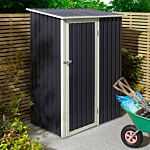 Trentvale 5 X 3 Metal Pent Shed - Dark Grey