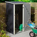 Trentvale 5 X 3 Metal Pent Shed - Dark Grey