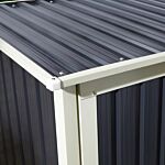 Trentvale 5 X 3 Metal Pent Shed - Dark Grey