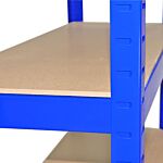 Racking Storage Shelving Heavy Duty Garage 5 Tier 75cm Steel Shelves Warehouse[blue,8]