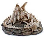 Shadows Of Darkness Sleeping Bones Dragon Skeleton Tea Light Candle Holder