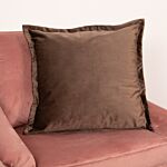 Brown Velvet Cushion Cover