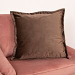 Brown Velvet Cushion Cover