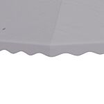 Outsunny 3 X 3 (m) Gazebo Canopy Replacement Covers, 2-tier Gazebo Roof Replacement (top Only), Light Grey