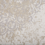 Area Rug Beige Cotton Distressed Effect 60 X 180 Cm Oriental Vintage Beliani