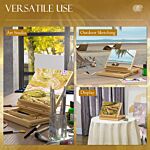 Vinsetto Wooden Table Easel Box, Adjustable Beechwood Table Box Easel W/ Storage Drawer, Portable Folding Artist Drawing & Sketching Board