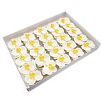 Craft Soap Flowers - Paeonia - Cream - Pack Of 10