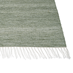 Area Rug Light Green Recycled Pet 80 X 150 Cm Indoor Outdoorwith Fringe Beliani