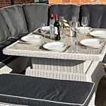 Prestbury Corner Dining Set Putty Grey