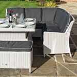 Prestbury Corner Dining Set Putty Grey