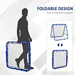 Homcom Pe Mesh Double-sided Outdoor Rebounder Net Blue