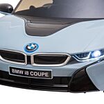 Homcom Bmw I8 Coupe Licensed 6v Ride On Car Toy With Remote Control, Powered Electric Car, Music, Horn, For 3-8 Years, Blue