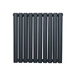 Oval Column Radiator – 600mm X 600mm - Anthracite Grey