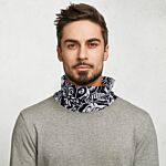 Black & White Graffiti Neck Scarf Face Covering