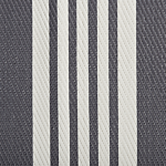 Outdoor Rug Mat Black And Light Grey Synthetic 120 X 180 Cm Striped Pattern Modern Beliani