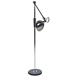 Floor Led Lamp Silver Synthetic Material 169 Cm Height Dimming Cct Modern Lighting Home Office Beliani