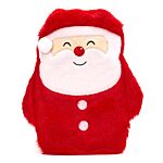 1l Hot Water Bottle With Plush Cover - Christmas Santa