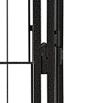 Vidaxl 28-panel Dog Playpen Black 50x100 Cm Powder-coated Steel