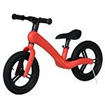 Aiyaplay 12" Kids Balance Bike, Lightweight Training Bike For Children No Pedal With Adjustable Seat, Rubber Wheels - Red