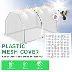 Outsunny Mini Greenhouse Portable Garden Greenhouse Metal Frame Grow House With Pvc Cover, Middle Zip Fastening, 99 X 71 X 60 Cm, White