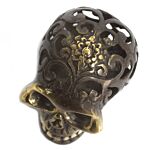 Vintage Brass Skull - Large