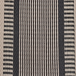 Outdoor Area Rug Beige Black Recycled Polypropylene 160 X 230 Cm Striped Pattern Terrace Beliani