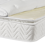 Pocket Spring Mattress White Bamboo Fabric Super King Size 6ft 5 Zone Medium Firm Removable Cover Beliani