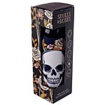 Reusable 500ml Glass Water Bottle With Protective Neoprene Sleeve - Skulls & Roses