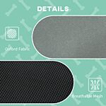 Pawhut Elevated Dog Bed Waterproof Elevated Pet Cot With Breathable Mesh Uv Protection Canopy Grey, For Small Dogs, 61 X 46 X 62cm