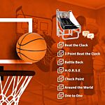 Sportnow Foldable Double Shot Basketball Arcade Game With 8 Modes