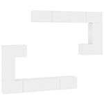 Vidaxl Wall-mounted Tv Cabinet White Engineered Wood