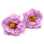 Craft Soap Flower - Camellia - Light Purple - Pack Of 10