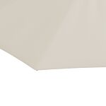 Outsunny Wall Mounted Umbrella With Vent, Garden Patio Parasol Umbrella Sun Shade Canopy, Beige