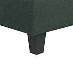 Modular Sofa Dark Green Fabric Upholstered 3 Seater Cushioned Backrest Modern Living Room Couch Beliani