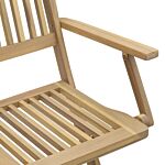 Vidaxl Folding Garden Chairs 8 Pcs 54.5x58x90 Cm Solid Wood Acacia