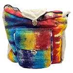 Tiedye Hemp Study Bag With Front Pocket